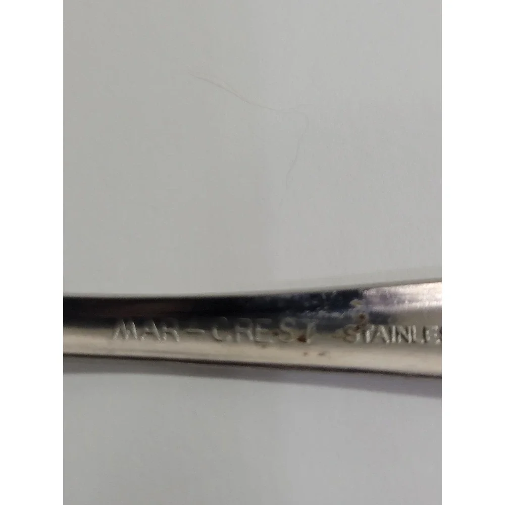 Marcrest Atomic Starburst Flatware 28 pieces Stainless Silver Incomplete